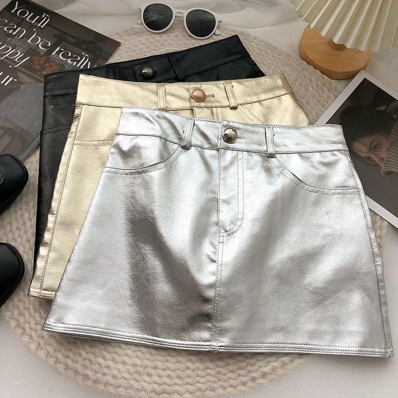 Alice faux leather skort