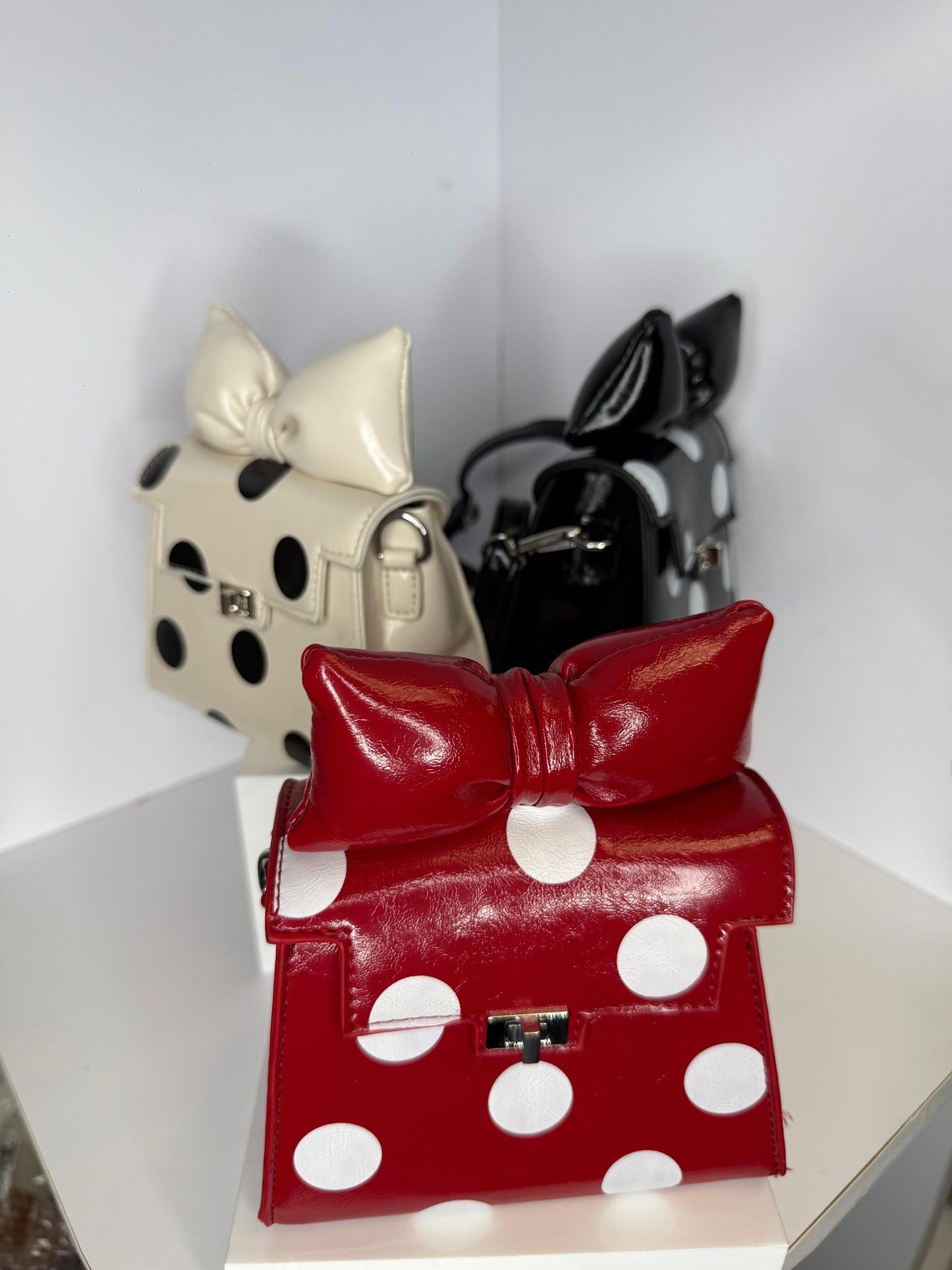 Polka dot mini purse