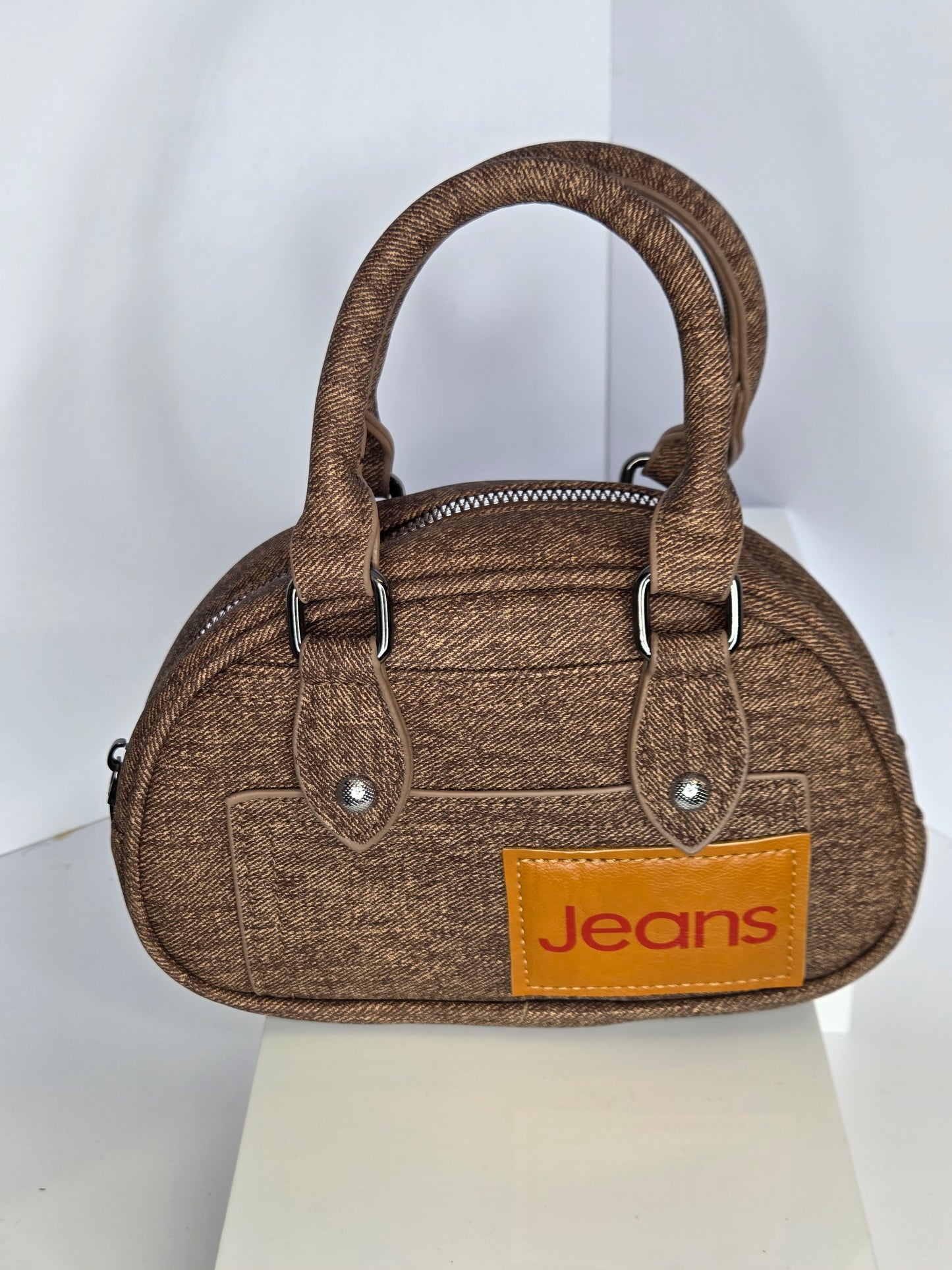 all denim mini purse