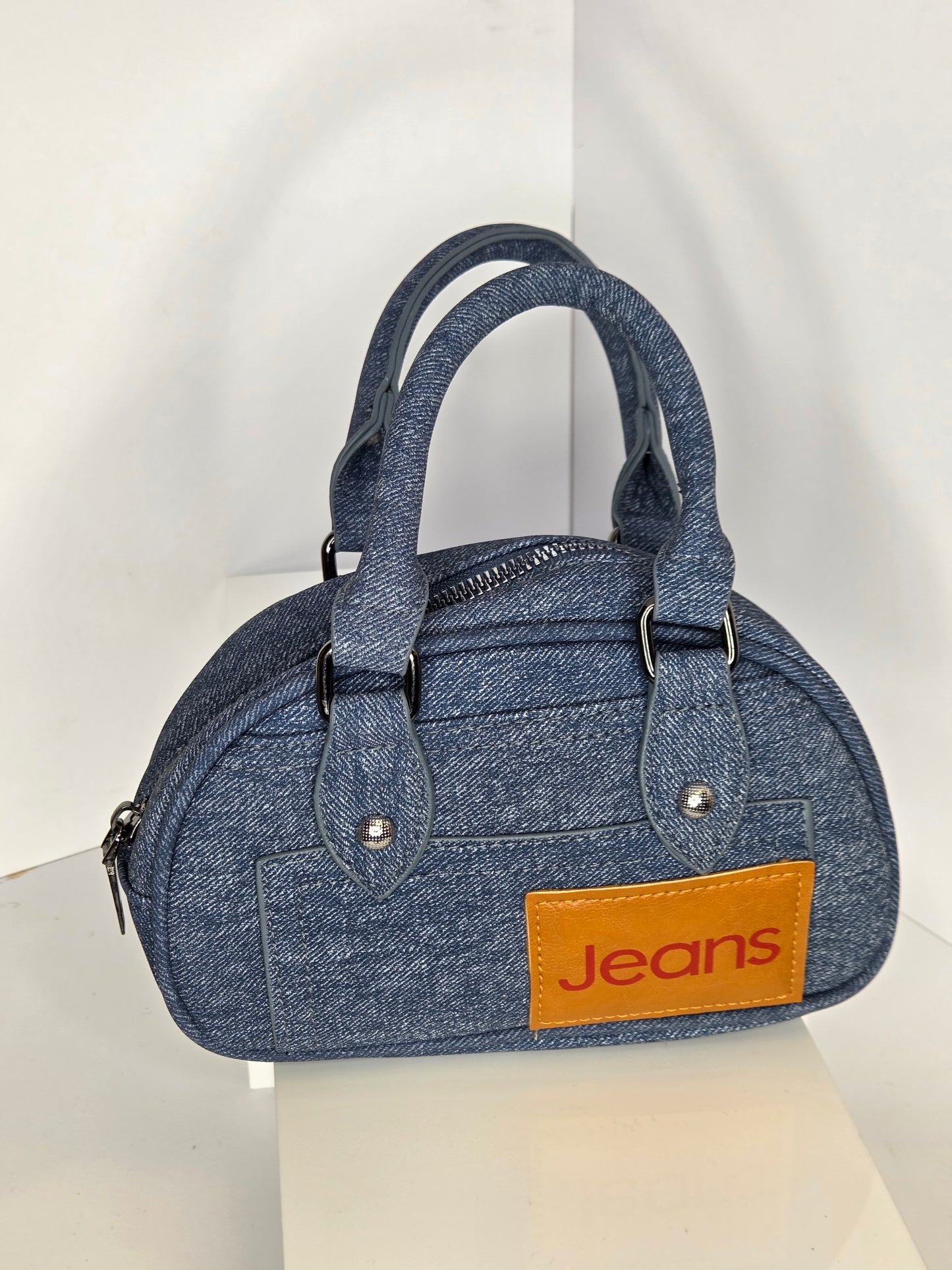 all denim mini purse
