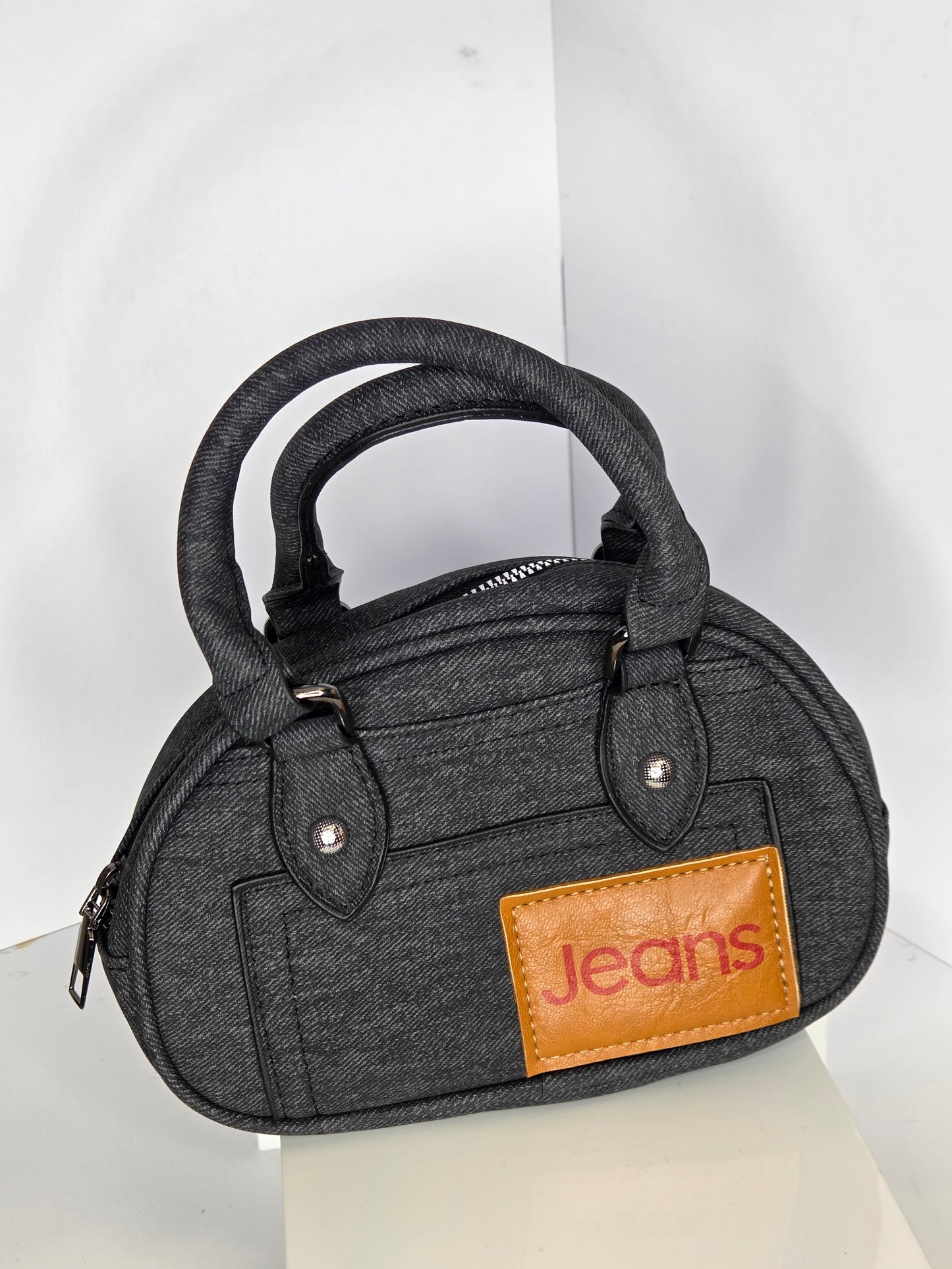 all denim mini purse